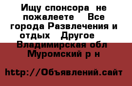 Ищу спонсора .не пожалеете. - Все города Развлечения и отдых » Другое   . Владимирская обл.,Муромский р-н